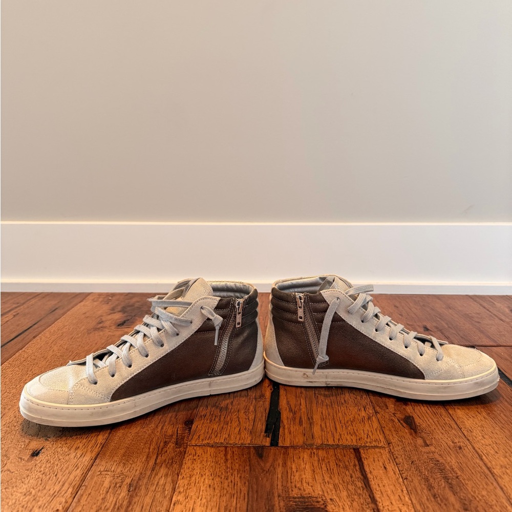 P448 Women's Sneakers - Cream & Brown - Picture 4 of 9